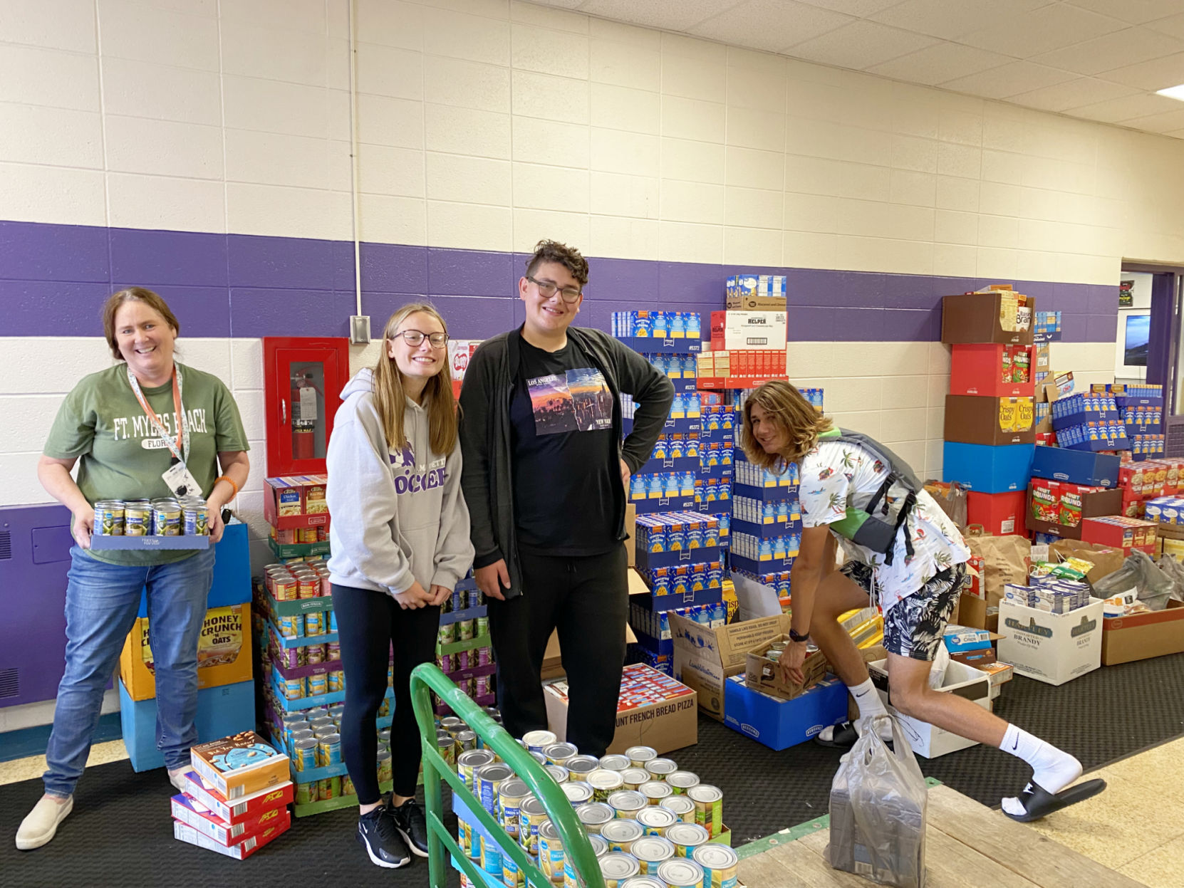 Students hold charity drive during homecoming week
